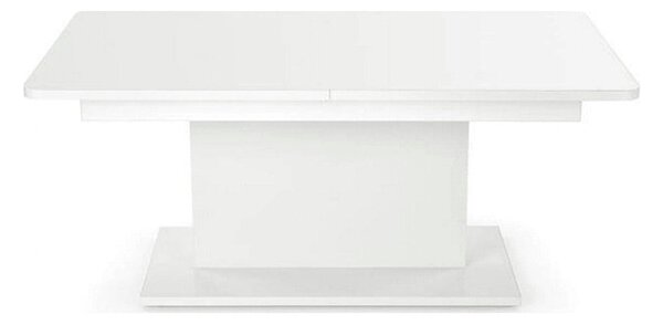 Masa extensibila BUSETTI, alb mat, PAL, 126/167x70x56/74 cm