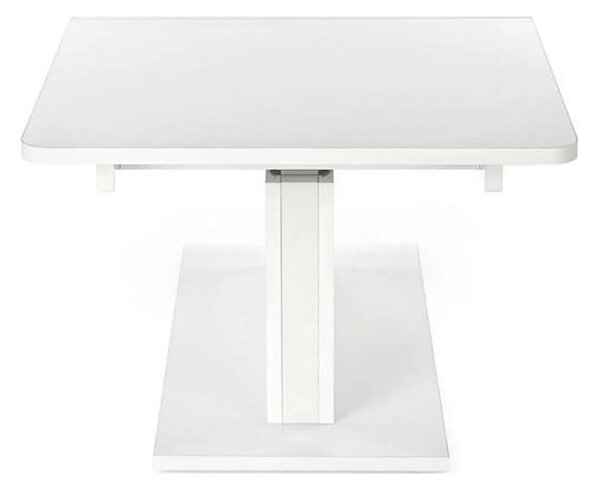 Masa extensibila BUSETTI, alb mat, PAL, 126/167x70x56/74 cm