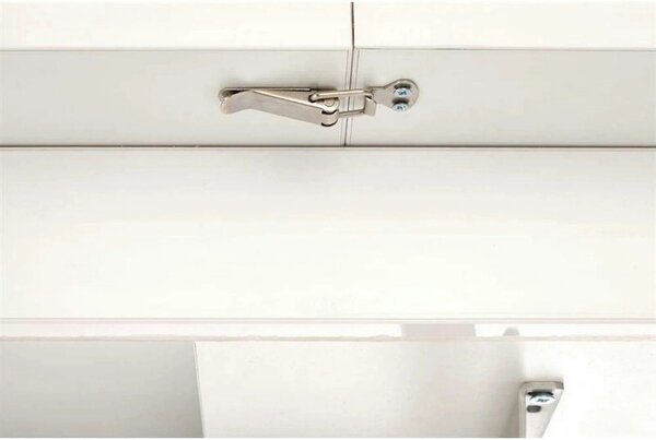 Masa extensibila BUSETTI, alb mat, PAL, 126/167x70x56/74 cm