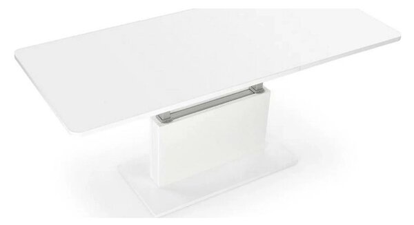 Masa extensibila BUSETTI, alb mat, PAL, 126/167x70x56/74 cm