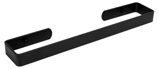 Suport pentru prosoape, latime 40 cm, montare orizontala sau verticala, aluminiu negru mat
