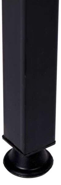Masa de birou cu etajera, din pal si metal, inaltime 142 cm, protectie anti-alunecare, pin/negru mat