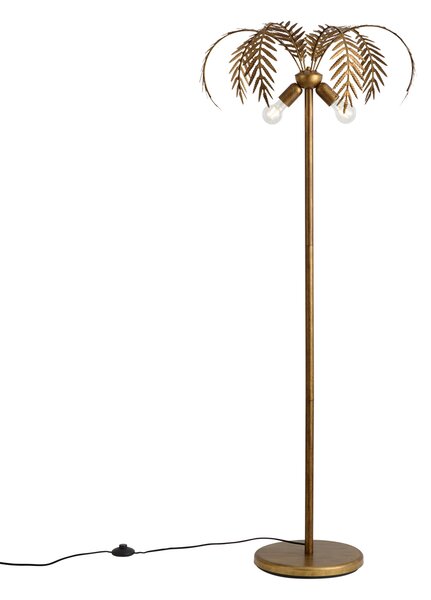 Lampă de podea vintage aurie 156 cm 2 lumini - Botanica