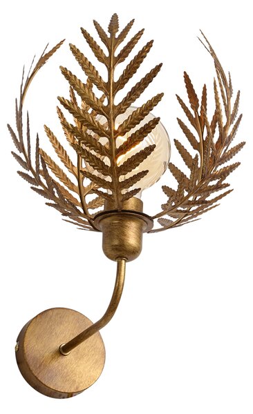 Lampă de perete vintage aurie 26,5 cm - Botanica