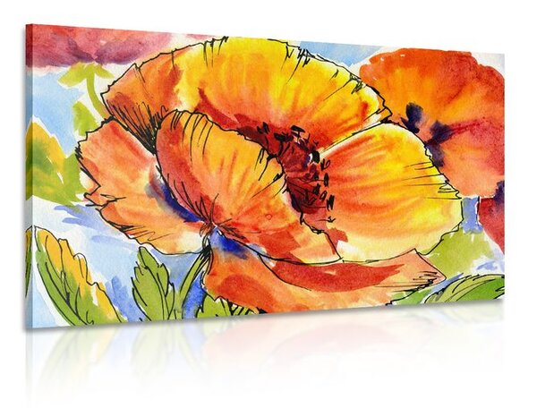 Tablou buchetul florilor de mac