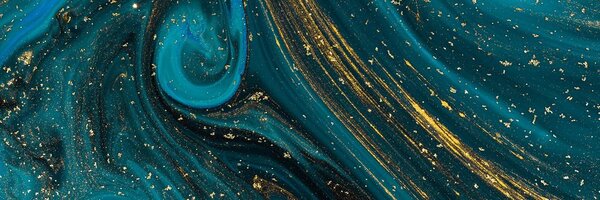 Tablou abstract de smarald