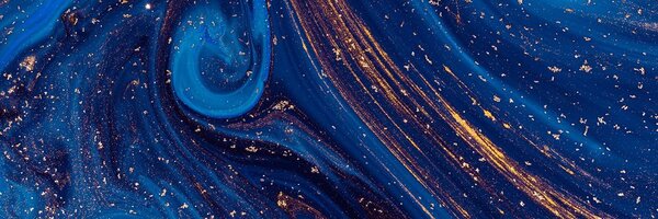 Tablou abstract albastru