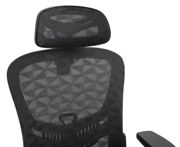 Scaun manager Mergi plasa neagra 62x63x120 cm