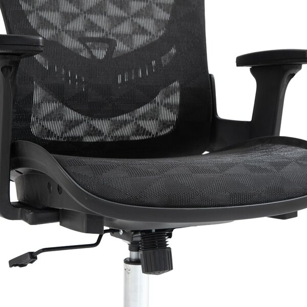 Scaun manager Mergi plasa neagra 62x63x120 cm