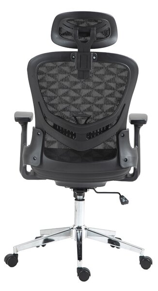 Scaun manager Mergi plasa neagra 62x63x120 cm