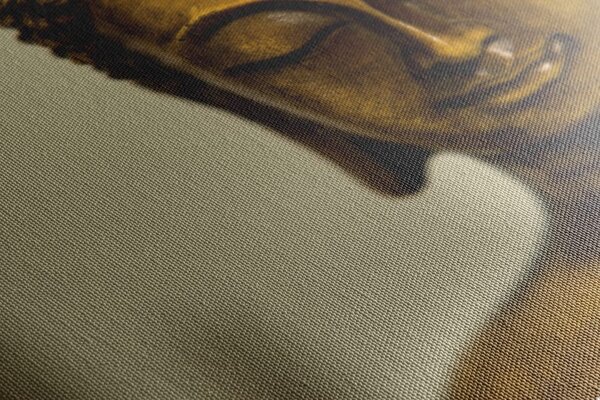 Tablou cap de Buddha din brondz