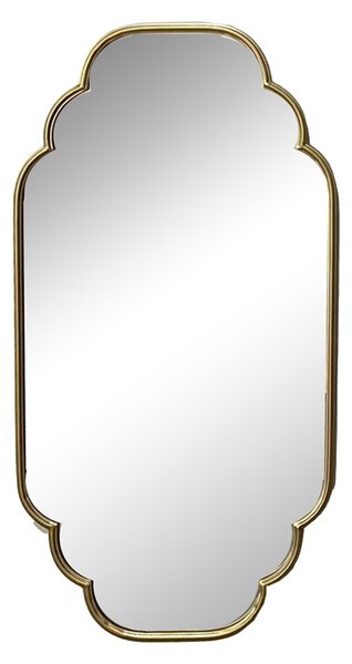Oglinda Farous metal auriu 61x3x122 cm