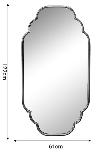 Oglinda Farous metal auriu 61x3x122 cm