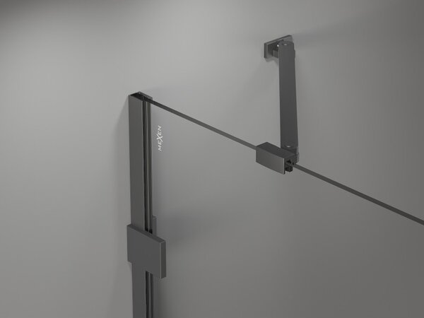 Mexen, Ușă de duș pivotantă Mexen Lunar, stânga, 95 cm, transparentă, culoare bronz - 834-095-000-95-00-L