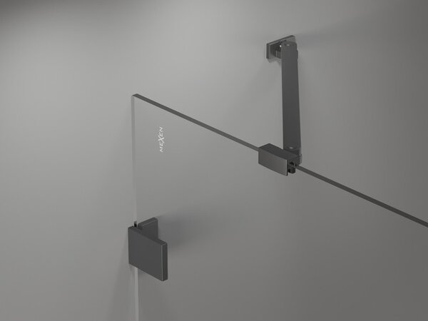 Mexen, Ușă de duș pivotantă Mexen Lunar, stânga, 95 cm, transparentă, culoare bronz - 834-095-000-95-00-L
