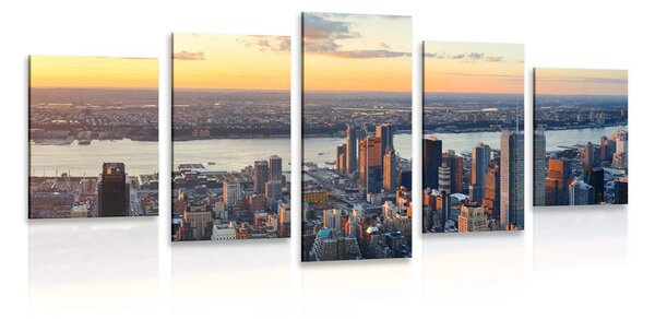 Tablou 5-piese panorama orașului New York