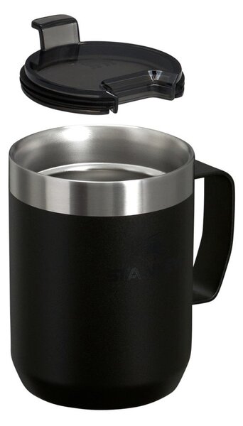 Cană termos neagră din oțel inoxidabil 230 ml Stay-Hot Camp Mug Black – Stanley