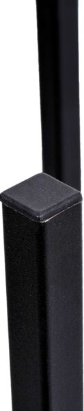 Suport de flori in picioare, cadru metalic, inaltime 60 cm, baza 25 cm, negru