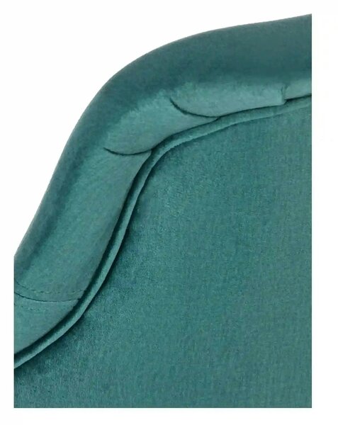 Scaun TOLEDO 2, verde/stejar, stofa catifelata/lemn de fag, 57x56x86 c