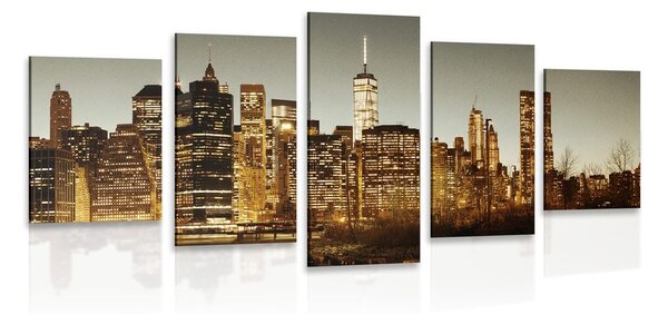 Tablou 5-piese centrul New York-ului