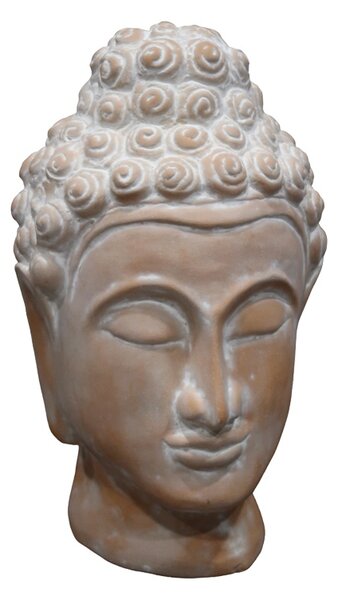 Decoratiune de masa Buddha Rolia terracotta gri 16x16x28 cm