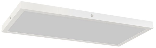 HOMCOM Set de 2 Plafoniere LED Subțiri cu Design Minimalist și Modern, Reglabile, Candelabru LED din Oțel și Plastic, 60x30x3,7 cm, Alb | Aosom Romania
