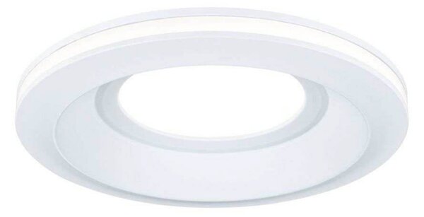 Paulmann Lampă de încastrare cu LED Sormus, albă, Ø 10 cm, IP65, set 3 bucăți, Alb, Baie, Plastic, Modern, Plafon încastrat