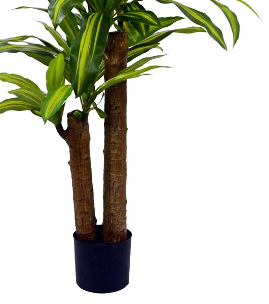Planta decorativa Dracaena in ghiveci verde plastic PP H110 cm