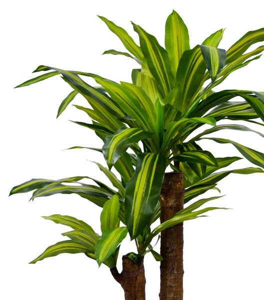 Planta decorativa Dracaena in ghiveci verde plastic PP H110 cm
