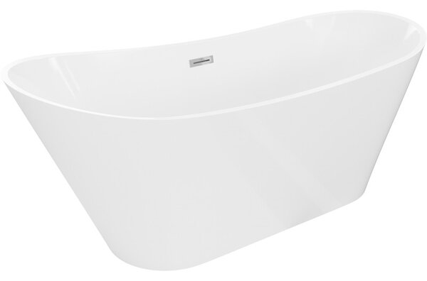 Mexen Dora, cadă de sine stătătoare 150 x 75 cm, alb, preaplin cromat, 52071507500-01