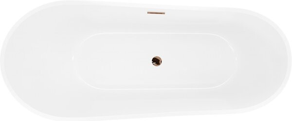 Mexen Dora, cadă de sine stătătoare 150 x 75 cm, alb/negru, preaplin auriu roz, 52071507575-60