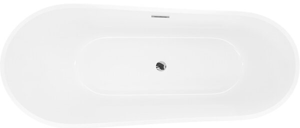 Mexen Dora, cadă de sine stătătoare 150 x 75 cm, alb, preaplin cromat, 52071507500-01