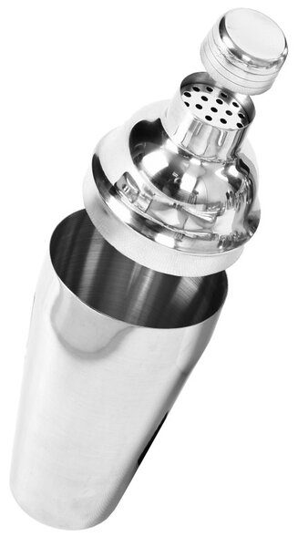 Set ustensile barman cu suport si 12 piese, CHESTER, pahar masura, cleste gheata, Cocktail Shaker 750 ml, bambus si otel