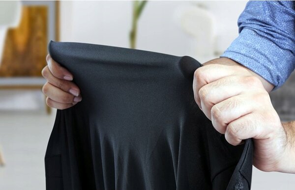 Husa masa catering, tesatura elastica, flexibila, culoare neagra, 180x75x74 cm