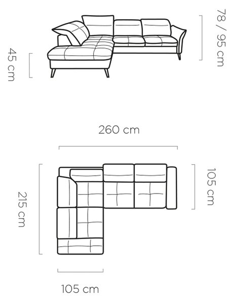 Coltar extensibil APUFA, personalizabil materiale gama Premium, cu lad