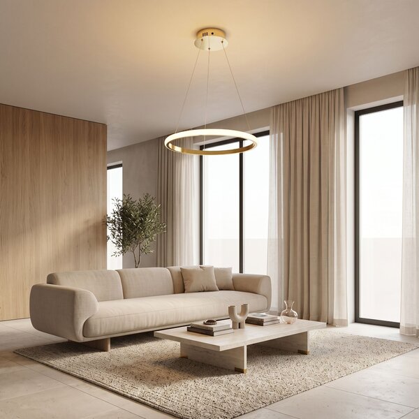 Lampa suspendată LHJ001-CP 40 cm GOLD