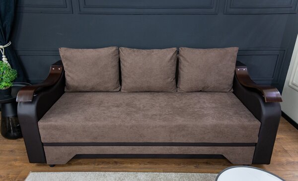 Canapea Extensibilă Sally Bonell Mini, Maro