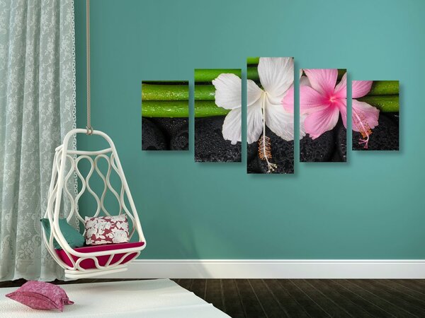 Tablou 5-piese wellness natura moartă