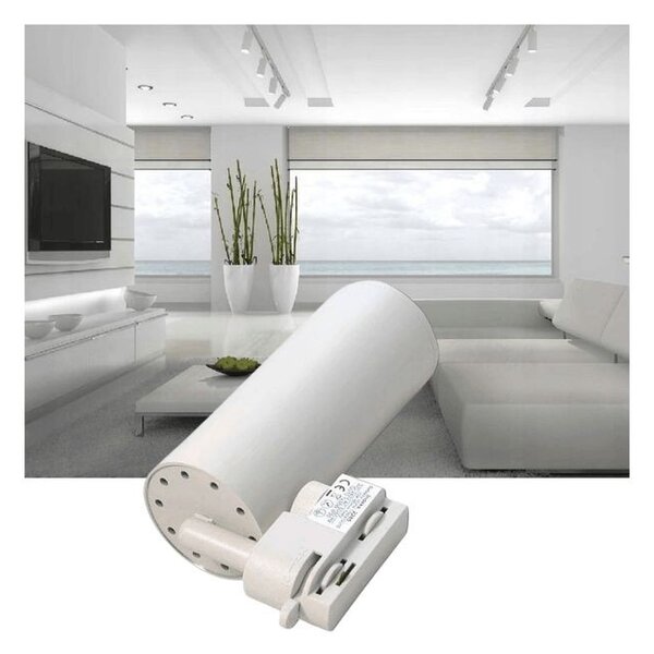 Proiector pe sina, bec LED GU10, putere 35W, aluminiu alb mat