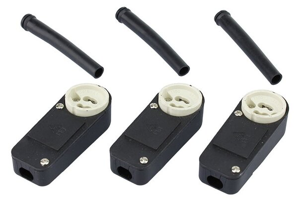 Set 3 spoturi incastrabile, diametru 82 mm, IP40, 50W, 280 lm