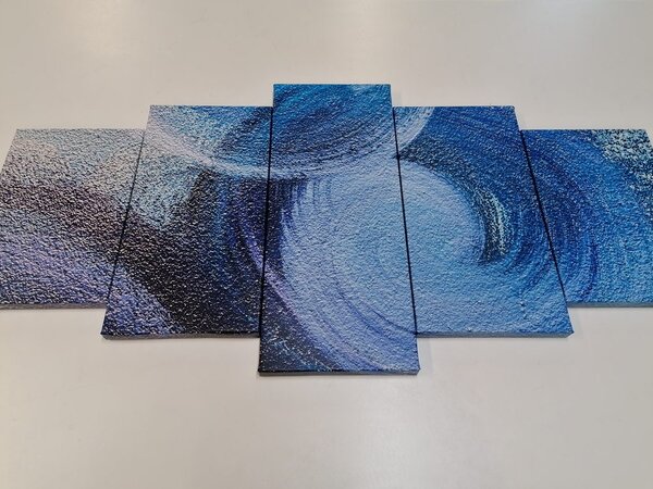 Tablou 5-piese linii abstracte moderne