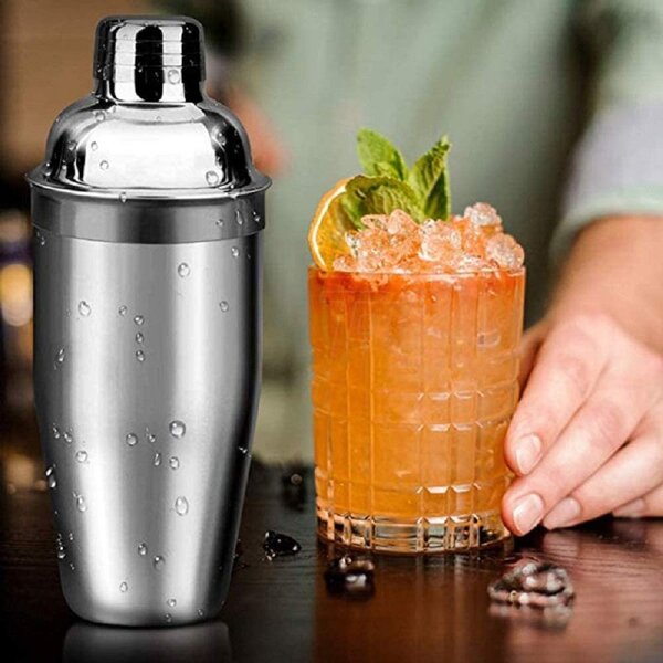 Kit complet barman, 18 piese pentru bar din otel inoxidabil