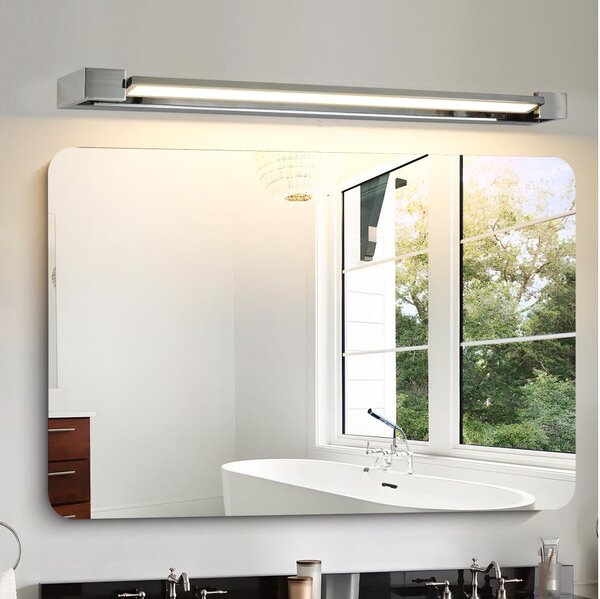 Brilagi-LED Oglindă iluminată de baie AQUA LINE, LED 24 W, 230 V, 90 cm, IP44, crom lucios