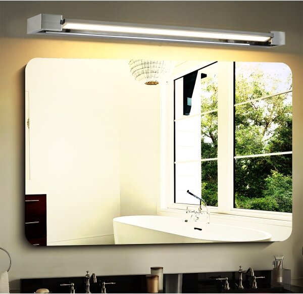 Brilagi-LED Oglindă iluminată de baie AQUA LINE, LED 24 W, 230 V, 90 cm, IP44, crom lucios