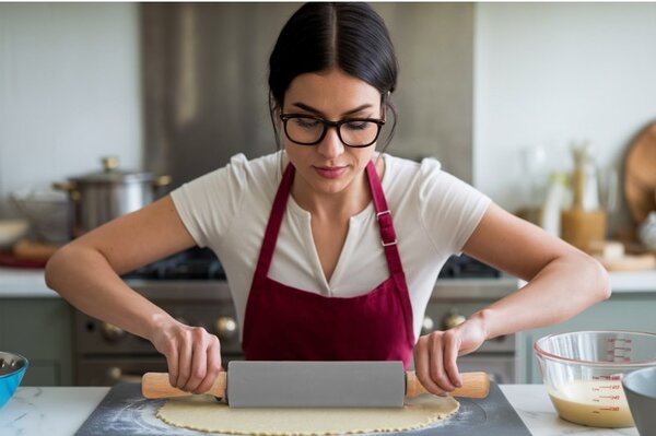 Set patiserie, sucitor si plansa din silicon pentru aluat, suprafata antiderapanta, 50x70 cm