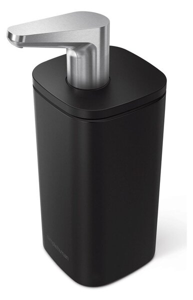 Dozator de săpun lichid negru mat din oțel 295 ml – simplehuman