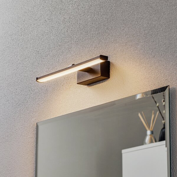 Fabas Luce Aplică de perete LED Nala, negru, lățime 30 cm, Negru, Camera de zi / sufragerie, Metal, Modern, Soclu de perete jos