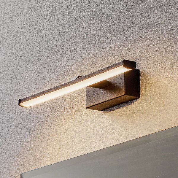 Fabas Luce Aplică de perete LED Nala, negru, lățime 30 cm, Negru, Camera de zi / sufragerie, Metal, Modern, Soclu de perete jos