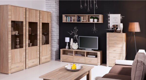 Masuta cafea GRAND tip 19, stejar sonoma, PAL laminat, 110x61x50 cm