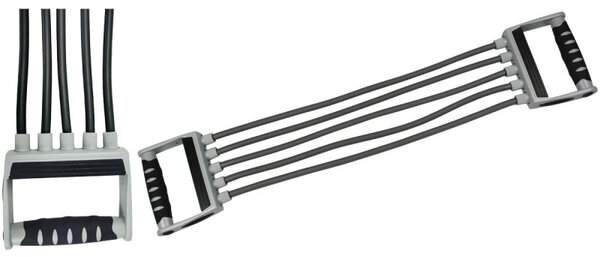 Extensor fitness cu manere, universal, maner ergonomic, 73cm, gri